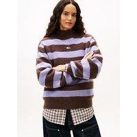 Tommy Jeans Mock Neck Badge Sweater - Multi
