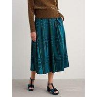 Seasalt Cornwall Interweaving Jacquard Skirt - Blue