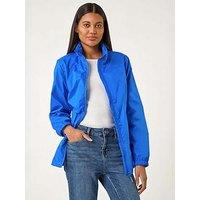 Roman Shower Resistant Funnel Neck Jacket - Royal Blue