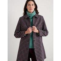 Seasalt Cornwall Wood Cabin Coat Cursyway Dark Forage - Pink