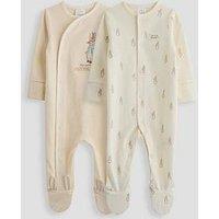 The Very Collection 2-Pack Peter Rabbit Sleepsuits - Cream