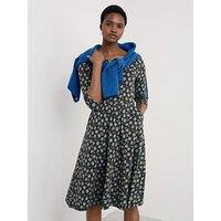 Seasalt Cornwall April Dress Smudge Floral - Black