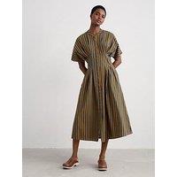 Seasalt Cornwall Lamorna Dress Mini Scallion Basket - Stripe - Green