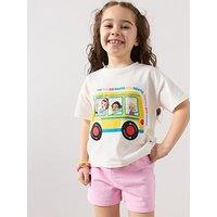 The Very Collection Ms Rachel Boot Bus T-Shirt - White