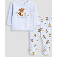 The Very Collection Gruffalo Waffle Wrap Over Top And Footed Leggings Set - Blue