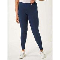 Roman Curve Full Length Leggings - Navy