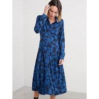 Seasalt Cornwall Coastline Dress - Geo Tumble Maritime Print