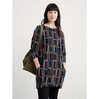 Seasalt Cornwall Shore Foraging Tunic - Rock Check Onyx