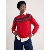 Seasalt Cornwall Gurnards Head Jumper - Windward Carmine Multi