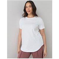 The Very Collection Curve Curve Crew Neck Scoop Hem T-Shirt