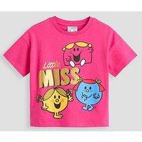 The Very Collection Little Miss Glitter Print T-Shirt - Pink