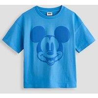 The Very Collection Mickey Mouse Back Print T-Shirt - Blue