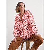 Seasalt Cornwall Radiance Patchwork Shirt - Red
