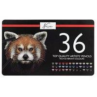 Coloured Pencils, 36 Pcs In Tin Box