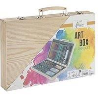 Art Set 79 Pcs In Wooden Box - 36X23Cm