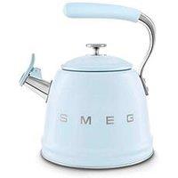 Smeg Whistling Kettle With Cool Touch Handle, 2.3L, Pastel Blue