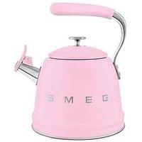 Smeg Whistling Kettle With Cool Touch Handle, 2.3L, Pink
