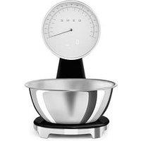 Smeg 50'S Style Analogue & Digital Scales With Removeable Bowl, Black