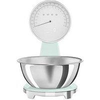 Smeg 50'S Style Analogue & Digital Scales With Removeable Bowl, Pastel Green