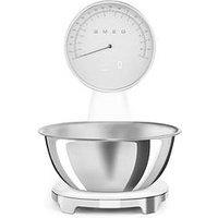 Smeg 50'S Style Analogue & Digital Scales With Removeable Bowl, White