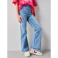 The Very Collection Girls Flare Denim Jeggings - Mid Wash