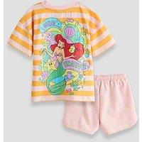 The Very Collection Little Mermaid Ariel Stripe Tee And Running Short Set