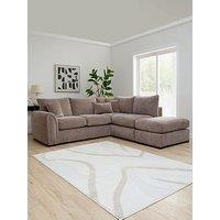 Very Home Carmen Right Hand Chaise With Footstool