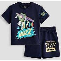 The Very Collection Buzz Lightyear Shortie Pyjama Set - Navy