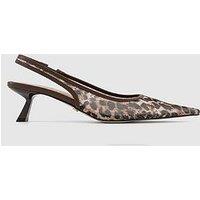 Office Million Mesh Slingback - Leopard