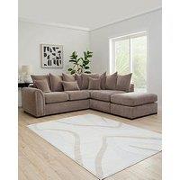 Very Home Carmen Right Hand Scatter Back Corner Chaise With Footstool