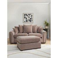 Very Home Carmen 3 Seater Scatter Back Sofa + Footstool