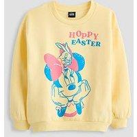The Very Collection Minnie Hoppy Easter Sweatshirt - Yellow