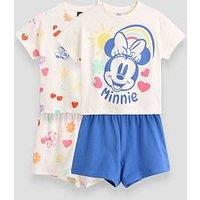 The Very Collection 2Pk Disney Minnie Mouse Fruit Short Pyjamas