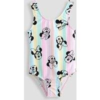 The Very Collection Minnie Mouse Stripe Swimsuit - Multi