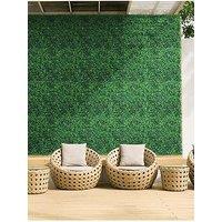 Living And Home 6 Pcs Simulation Milan Plant Wall W 60Cm X D 40Cm