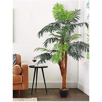 Living And Home 150 Cm Artificial Palm Tree Indoor Outdoor In Black Pot