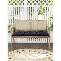 Living And Home Garden Seat Pad Black L 120Cm X W 50Cm