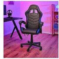 Trust Gxt 704 Roniq Comfortable, Adjustable Gaming Chair With Rgb Lighting - Black