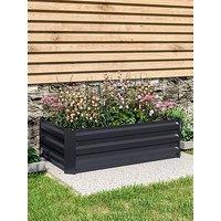 Living And Home Rectangular Raised Garden Bed Black 100Cm W X 60Cm D