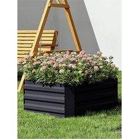 Living And Home Square Raised Garden Bed Black 100Cm W X 100Cm D