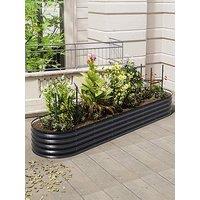 Living And Home Oval Raised Garden Bed D 80 X L 320 Cm