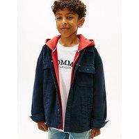 Tommy Hilfiger Boys Corduroy Graphic Overshirt - Navy
