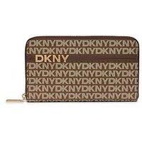 Dkny Avril Zip Around Wallet - Brown