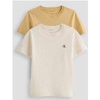 Calvin Klein Jeans Boys 2 Pack Monogram Short Sleeve T-Shirts