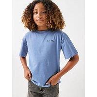 Calvin Klein Jeans Boys Polaroid Short Sleeve T-Shirt - Blue