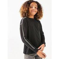 Calvin Klein Jeans Boys Long Sleeve T-Shirt - Black