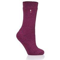 Heat Holders Camellia Thermal Crew Length Socks - Deep Fushcia Pink