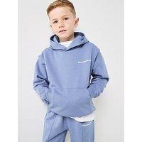 Calvin Klein Jeans Boys Relaxed Back Hoodie - Blue