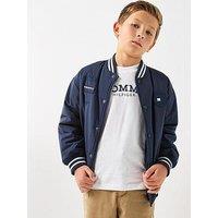Tommy Hilfiger Boys Padded Graphic Bomber - Navy