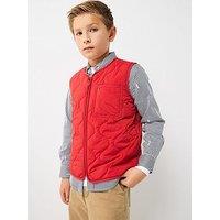 Tommy Hilfiger Boys Quilted Lightweight Gilet - Red